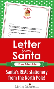 Free Printable Santa Letter (Living Locurto)