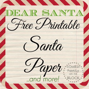 Free Printable Santa Paper!