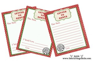 Letters to Santa Printable (The Crafting Chicks)