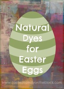 Natural dyes for coloring Easter eggs