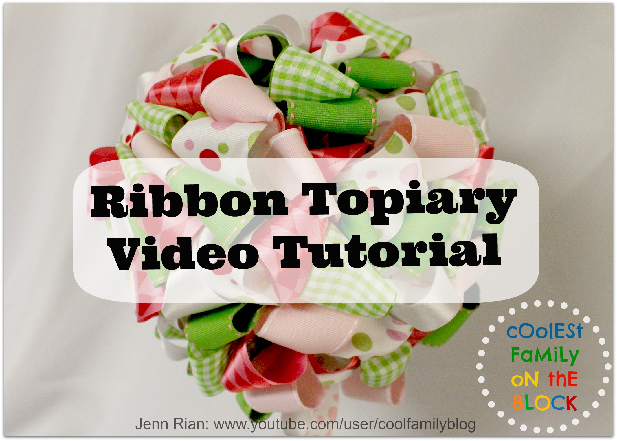 Topiary Ribbon Tutorial Ribbon Topiary Video Tutorial (Centerpiece) | Fun and Dysfunction