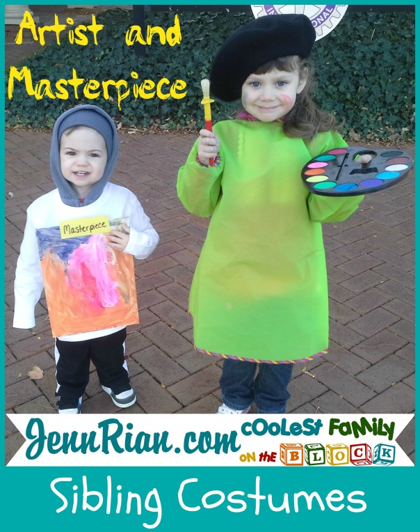 Artist and Masterpiece Sibling Halloween Costumes