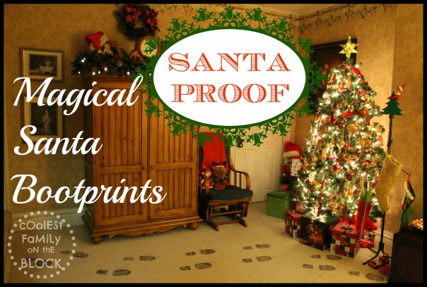 Santa Proof: Magical Santa boot prints in your home!