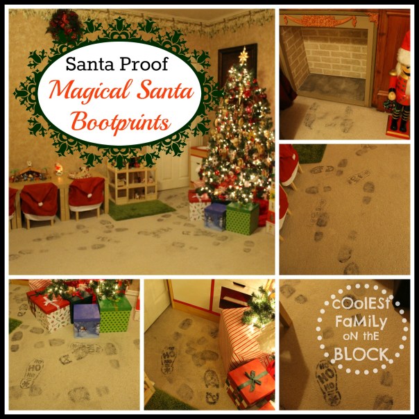 Santa Proof: Santa leaves his sooty bootprints on Christmas day!