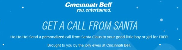Cincinnati Bell: free call from Santa
