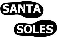 Santa Soles, make Santas sooty boot prints!