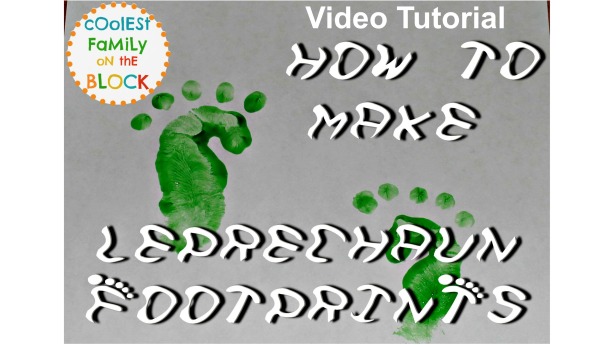 How to make leprechaun footprints: video tutorial