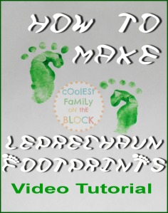 How to make leprechaun footprints video tutorials
